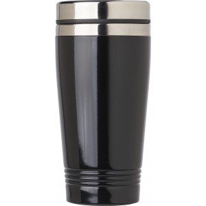 Duplafal� poh�r, 450 ml, fekete