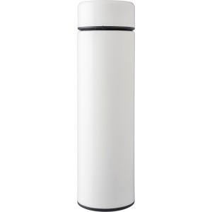Duplafal�, rozsdamentes ac�l termosz, 425 ml, feh�r