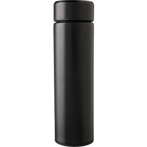 Duplafal�, rozsdamentes ac�l termosz, 425 ml, fekete