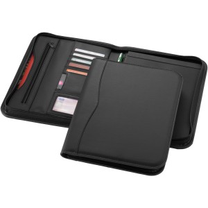 Ebony A/4 cipz�ras m�b�r mappa, jegyzett�mbbel, fekete