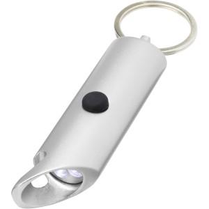 Flare LED l�mpa �s �vegnyit� kulcstart�, ez�st