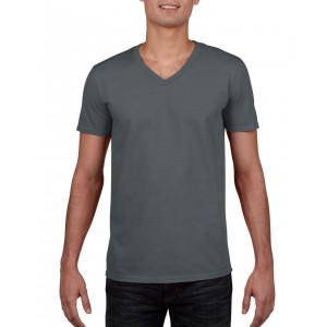 Gildan SoftStyle f�rfi V-nyak� p�l�, Charcoal