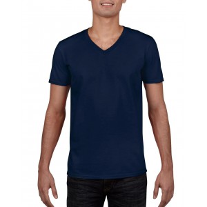 Gildan SoftStyle f�rfi V-nyak� p�l�, Navy