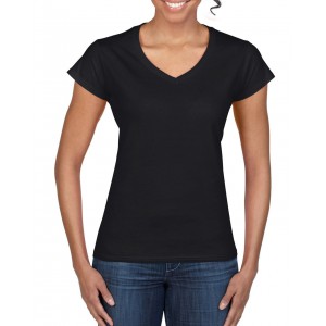 Gildan SoftStyle n�i V-nyak� p�l�, Black