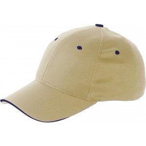 Hill 6 paneles t�p�z�ras baseballsapka, nat�r