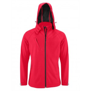 Kariban f�rfi kapucnis softshell dzseki, Red
