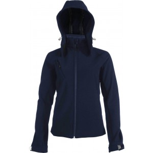 Kariban n�i kapucnis softshell dzseki, Navy
