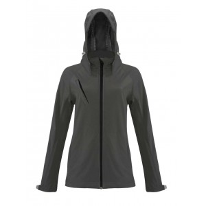 Kariban n�i kapucnis softshell dzseki, Titanium