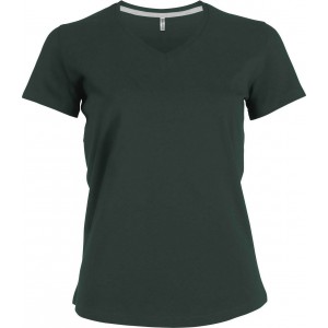 Kariban n�i V-nyak� p�l�, Forest Green