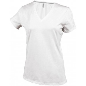 Kariban n�i V-nyak� p�l�, White