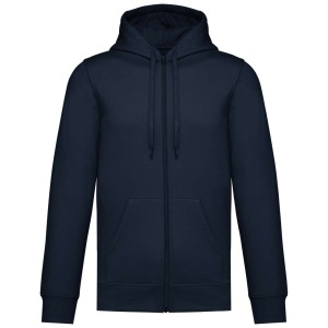 Kariban Uniszex kapucnis, cipz�ras pul�ver, Navy