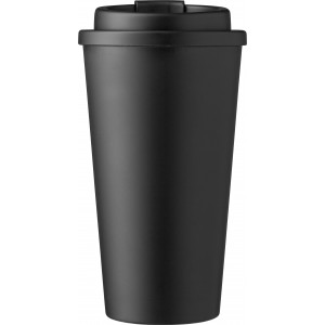 K�v�spoh�r csavaros fed�llel, 475 ml, fekete