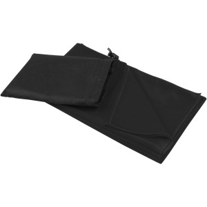Lucas RPET sportt�r�lk�z�, 70x140 cm, fekete