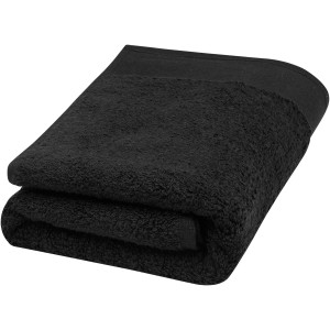 Nora pamut t�r�lk�z�, 50x100 cm, 550 g/m2, fekete