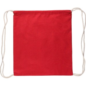 Oeko-Tex pamut tornazs�k, 140 g/m2, piros