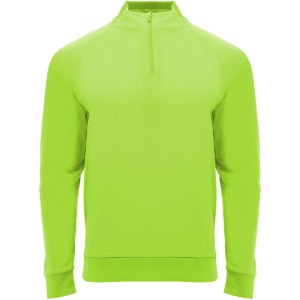 Roly Epiro hossz� ujj� negyed cipz�ros uniszex pul�ver, fluor green