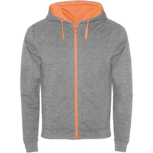 Roly Fuji uniszex cipz�ros pul�ver, Heather grey