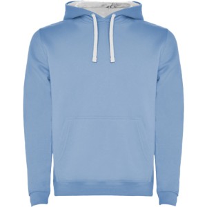 Roly Urban f�rfi kapucnis pul�ver, Sky blue, White