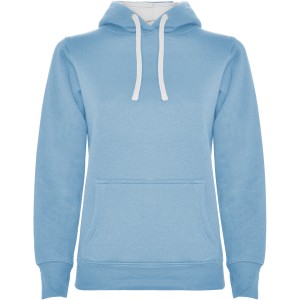 Roly Urban n�i kapucnis pul�ver, Sky blue, White