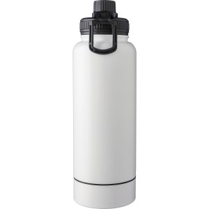 Rozsdamentes ac�l duplafal� palack, 1000 ml, feh�r