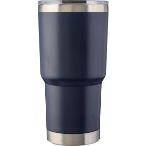 Rozsdamentes ac�l duplafal� poh�r, 590 ml, k�k