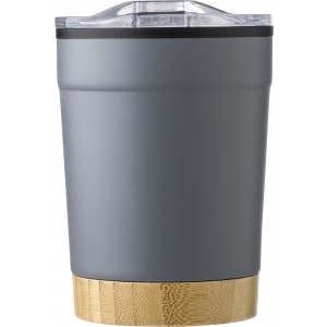 Rozsdamentes ac�l utaz�poh�r, 300 ml, sz�rke