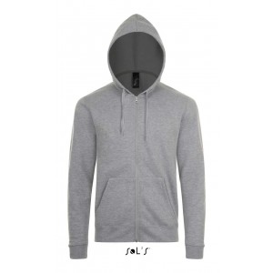Sols Stone Uniszex kapucnis pul�ver, Grey Melange