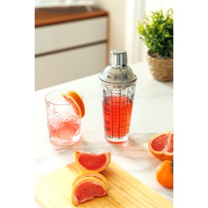�veg kokt�l shaker, 400 ml, �tl�tsz�